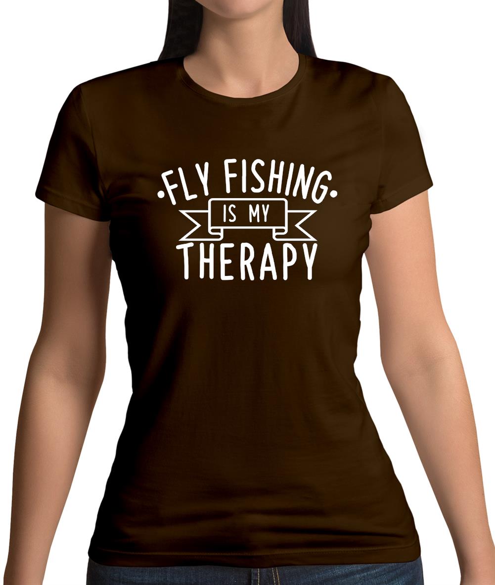 Flyfishing Is My Therapy Womens T-Shirt Flyfishing Is My Therapy Womens T-Shirt