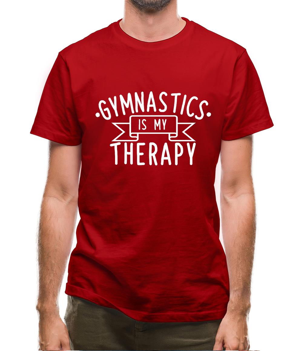 Gymnastics Is My Therapy Mens T-Shirt Gymnastics Is My Therapy Mens T-Shirt