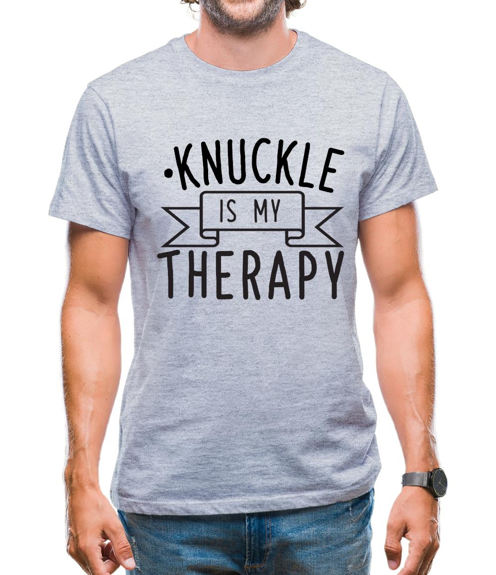 Knucklebumping Is My Therapy Mens T-Shirt Knucklebumping Is My Therapy Mens T-Shirt