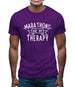Marathons Is My Therapy Mens T-Shirt Marathons Is My Therapy Mens T-Shirt
