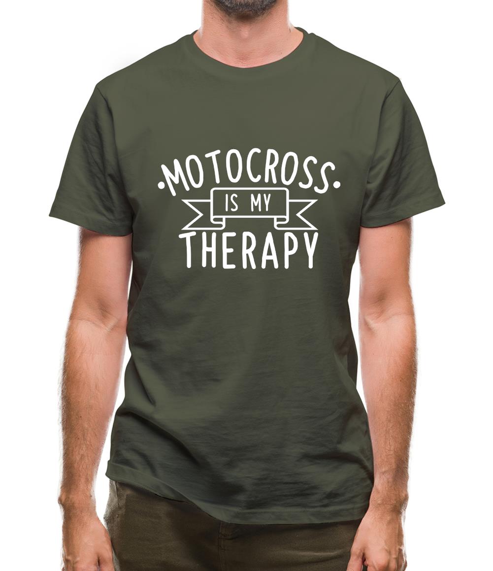 Motocross Is My Therapy Mens T-Shirt Motocross Is My Therapy Mens T-Shirt