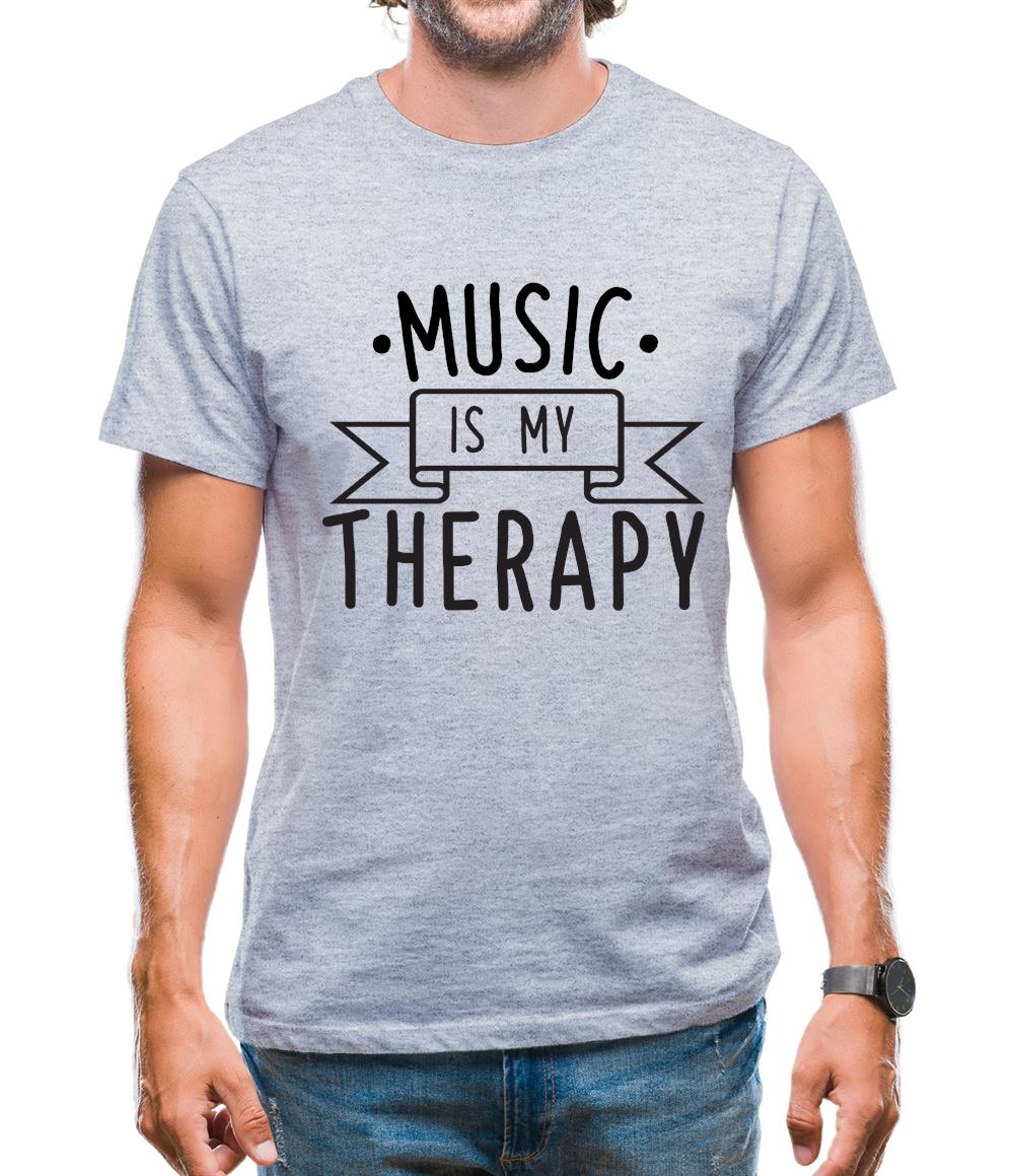 Music Is My Therapy Mens T-Shirt Music Is My Therapy Mens T-Shirt