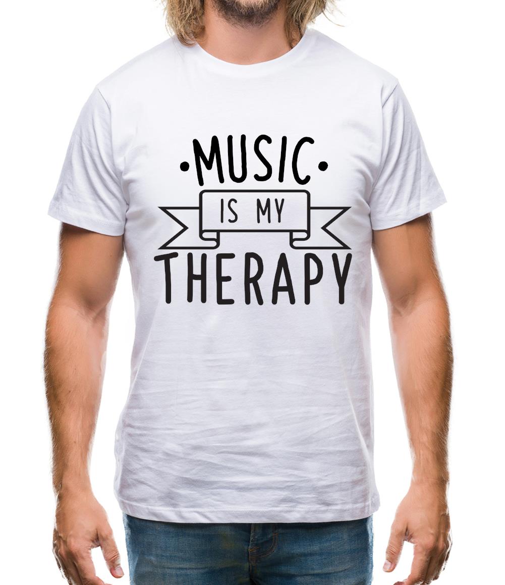 Music Is My Therapy Mens T-Shirt Music Is My Therapy Mens T-Shirt