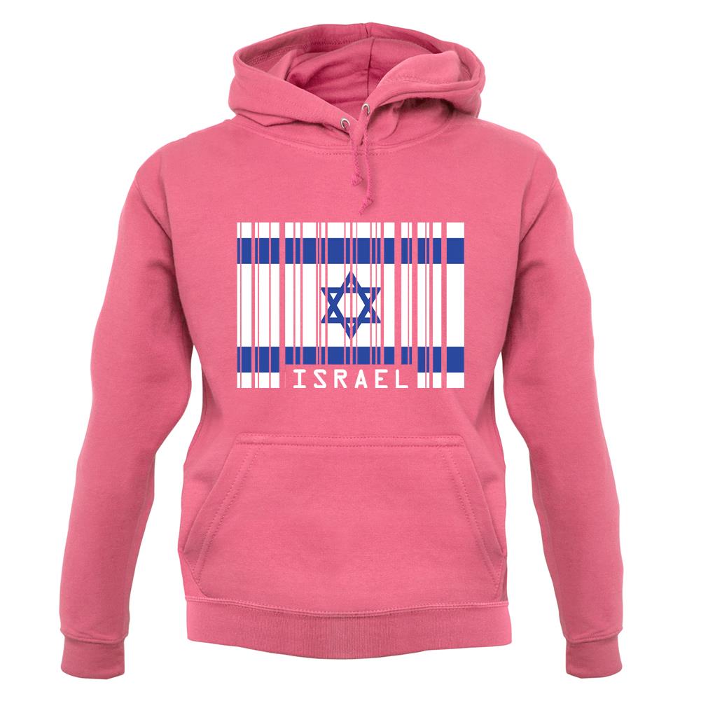 Israel Barcode Style Flag unisex hoodie Israel Barcode Style Flag unisex hoodie