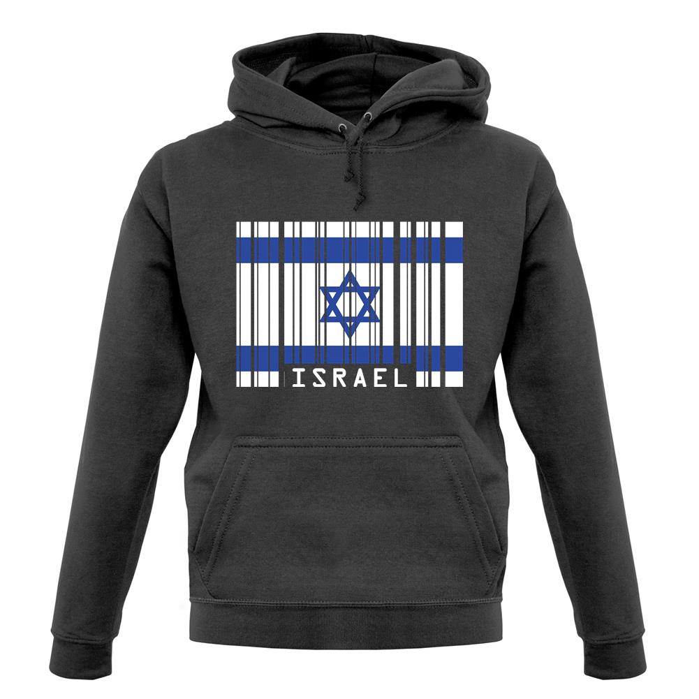 Israel Barcode Style Flag unisex hoodie Israel Barcode Style Flag unisex hoodie