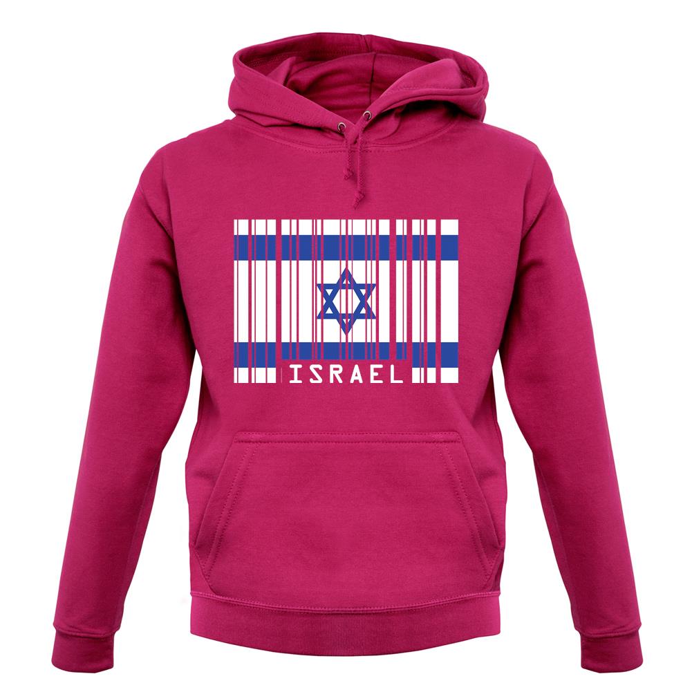 Israel Barcode Style Flag unisex hoodie Israel Barcode Style Flag unisex hoodie