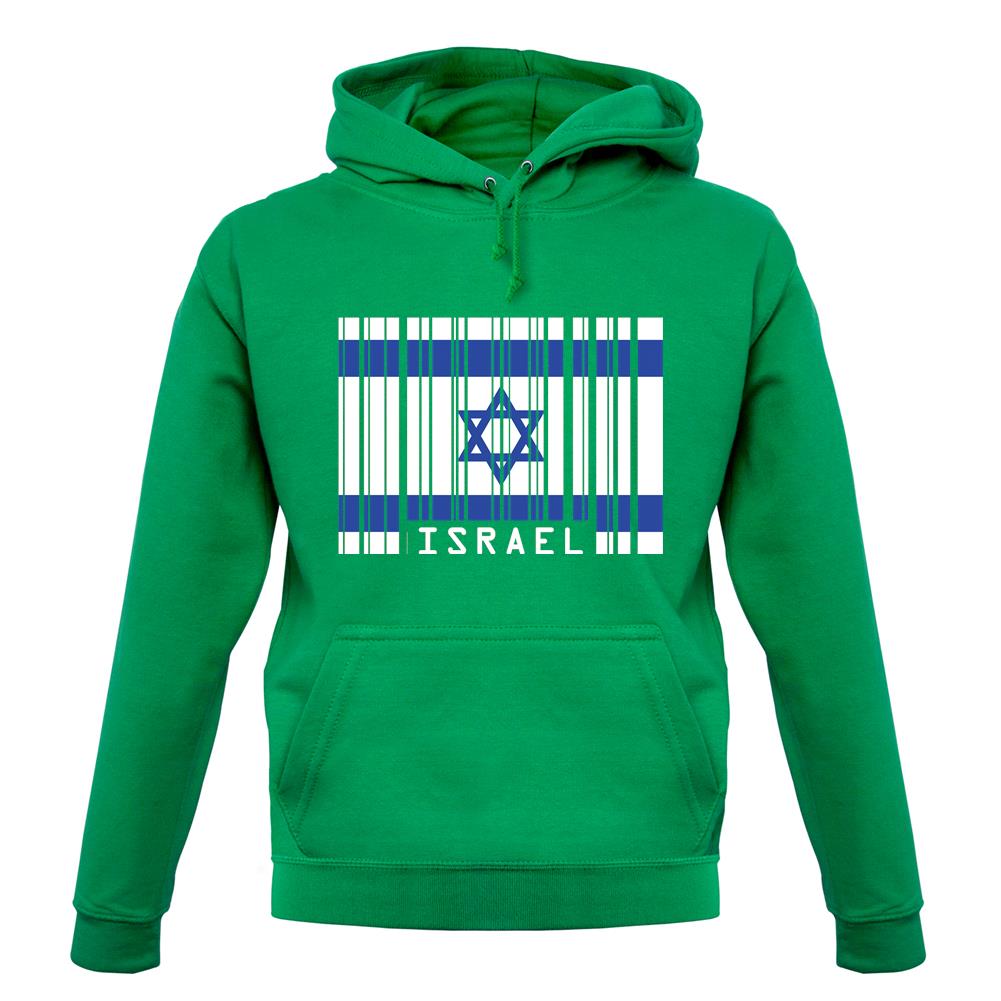 Israel Barcode Style Flag unisex hoodie Israel Barcode Style Flag unisex hoodie