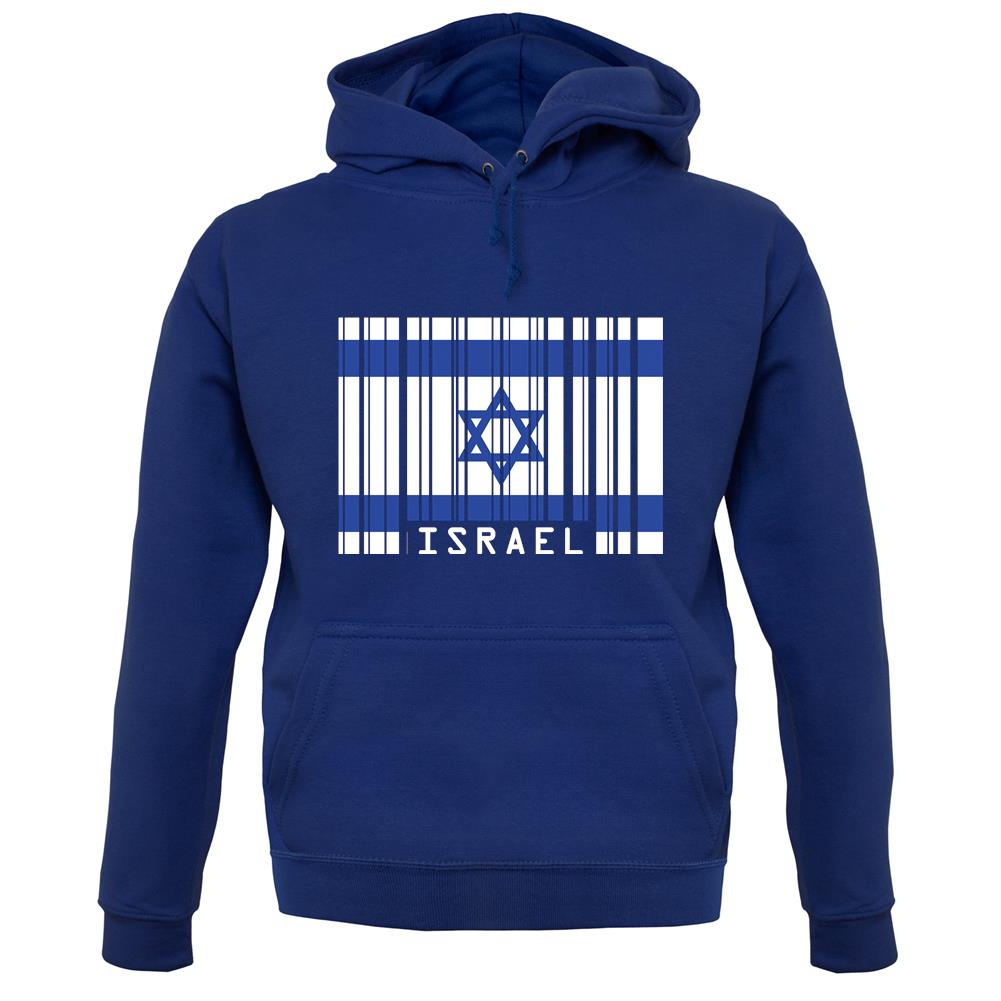 Israel Barcode Style Flag unisex hoodie Israel Barcode Style Flag unisex hoodie