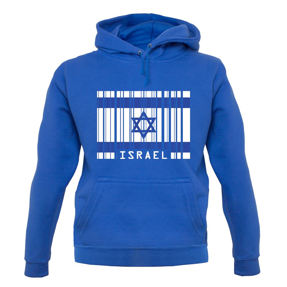 Israel Barcode Style Flag unisex hoodie Israel Barcode Style Flag unisex hoodie