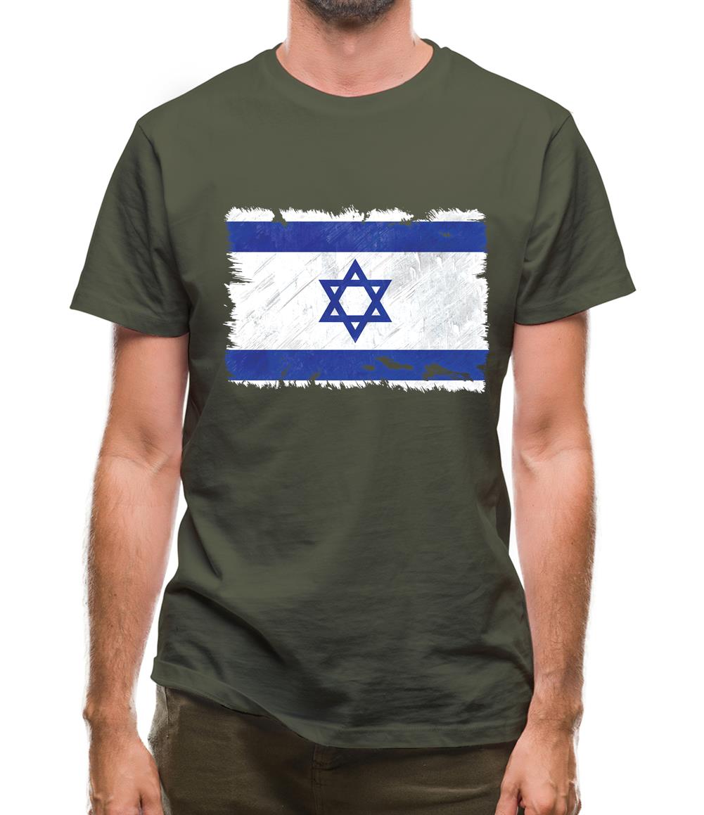 Israel Grunge Style Flag Mens T-Shirt Israel Grunge Style Flag Mens T-Shirt