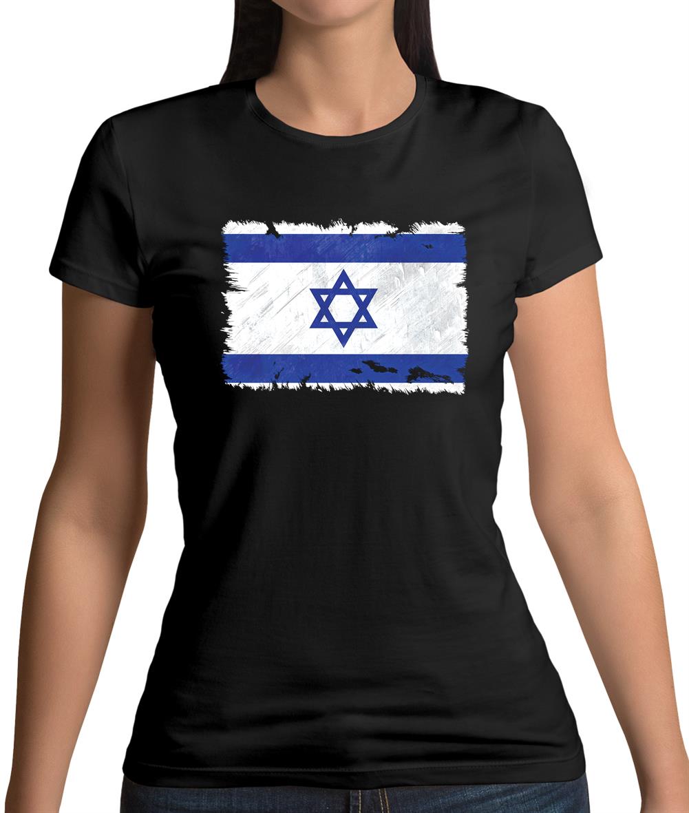 Israel Grunge Style Flag Womens T-Shirt Israel Grunge Style Flag Womens T-Shirt