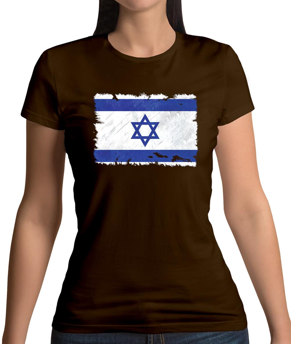Israel Grunge Style Flag Womens T-Shirt Israel Grunge Style Flag Womens T-Shirt
