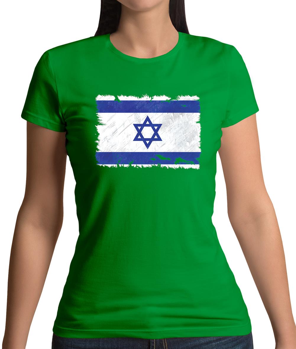 Israel Grunge Style Flag Womens T-Shirt Israel Grunge Style Flag Womens T-Shirt