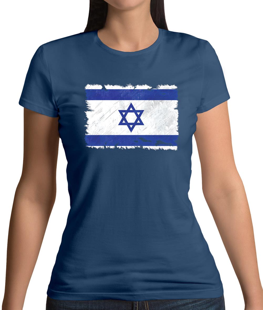 Israel Grunge Style Flag Womens T-Shirt Israel Grunge Style Flag Womens T-Shirt