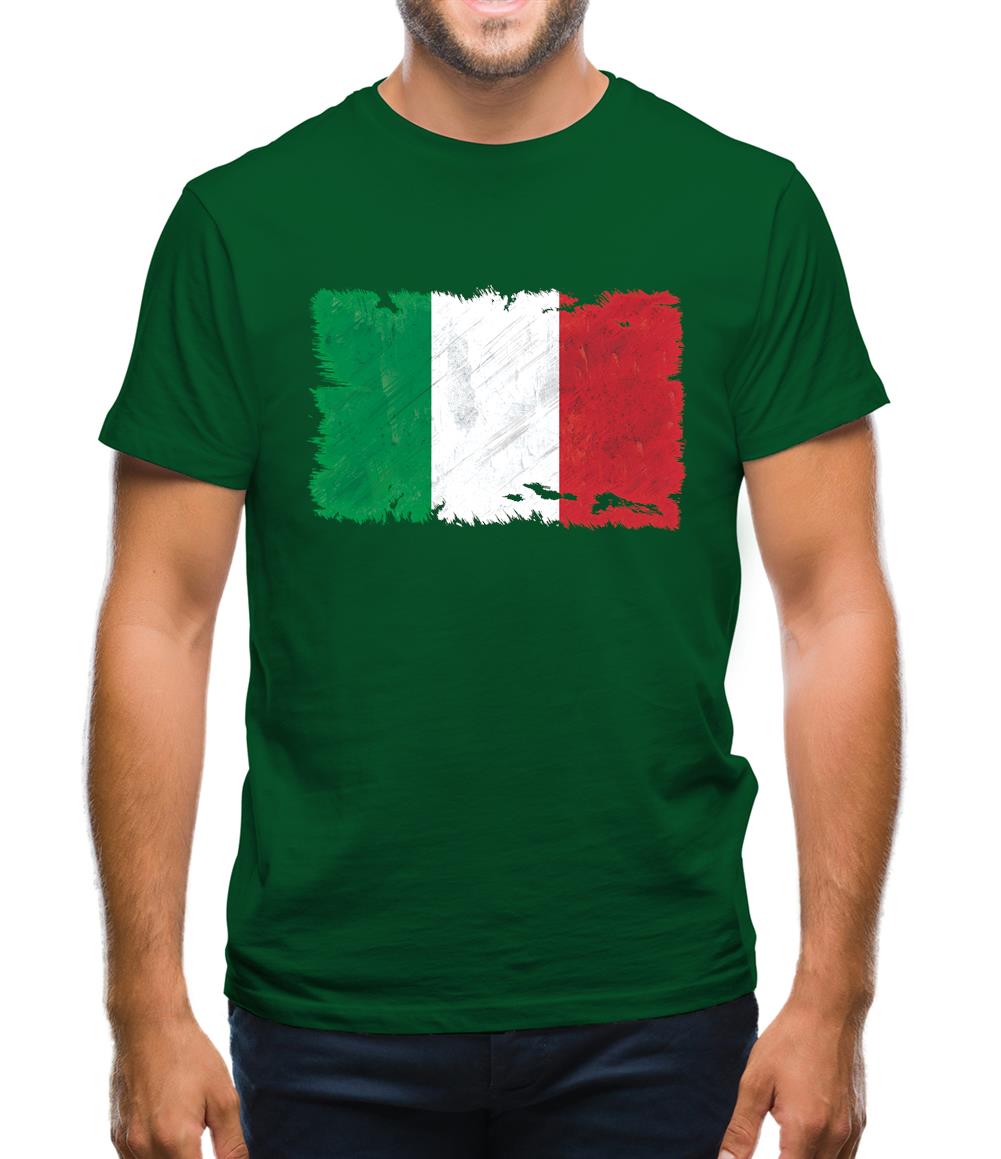 Italy Grunge Style Flag Mens T-Shirt Italy Grunge Style Flag Mens T-Shirt