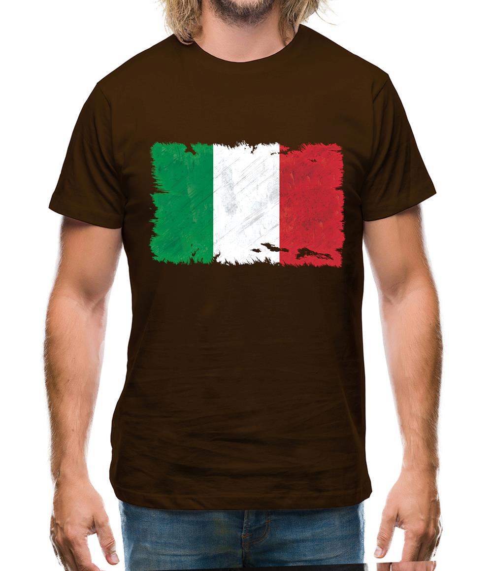 Italy Grunge Style Flag Mens T-Shirt Italy Grunge Style Flag Mens T-Shirt