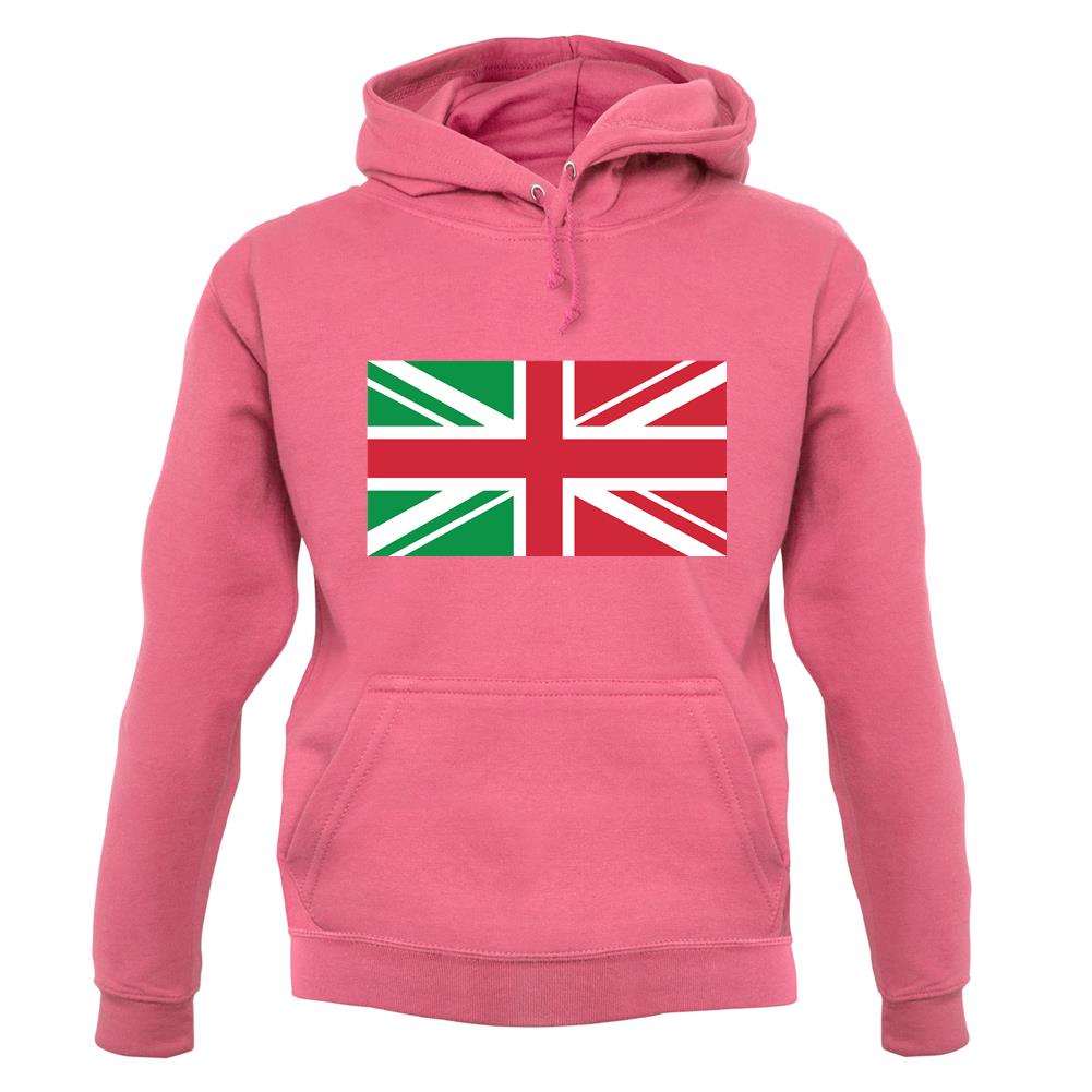 Italy Union Jack Flag unisex hoodie Italy Union Jack Flag unisex hoodie