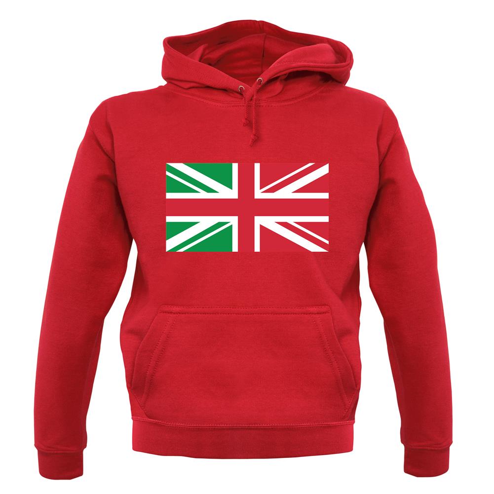 Italy Union Jack Flag unisex hoodie Italy Union Jack Flag unisex hoodie