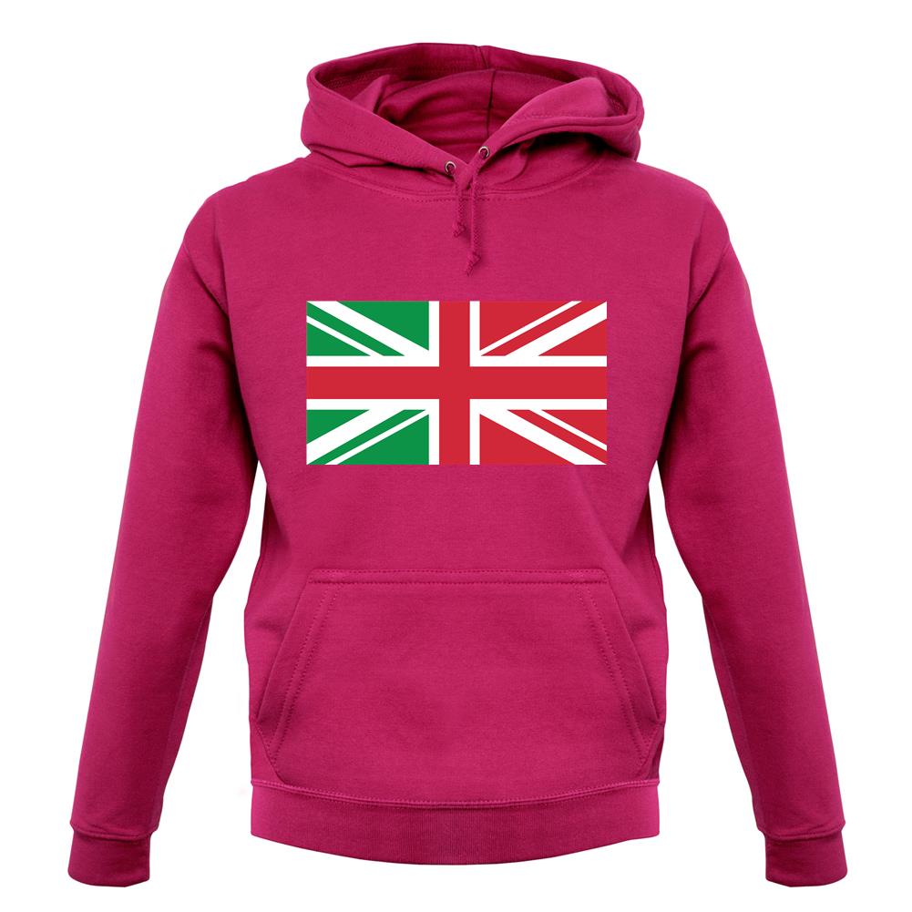 Italy Union Jack Flag unisex hoodie Italy Union Jack Flag unisex hoodie