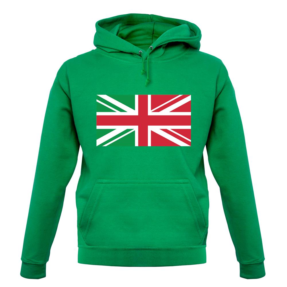 Italy Union Jack Flag unisex hoodie Italy Union Jack Flag unisex hoodie