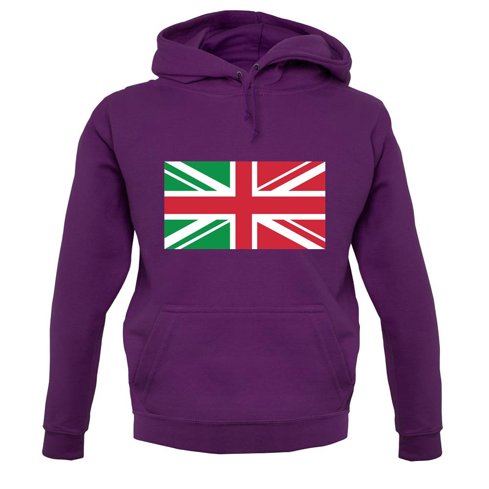 Italy Union Jack Flag unisex hoodie Italy Union Jack Flag unisex hoodie