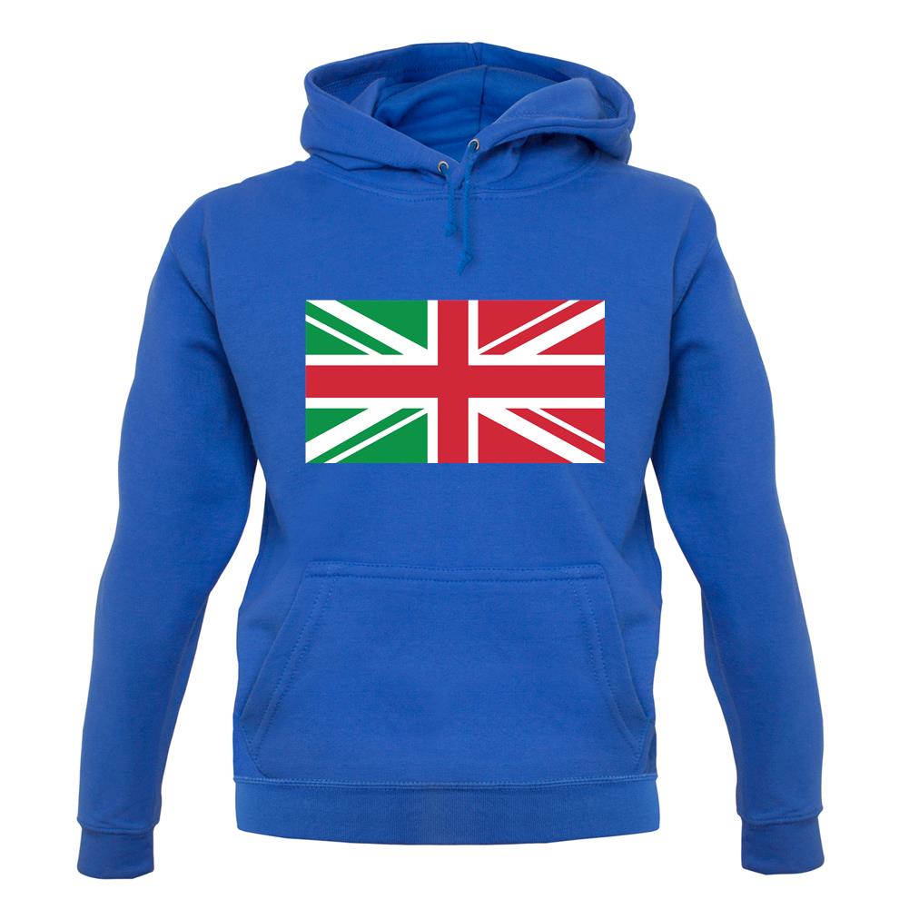 Italy Union Jack Flag unisex hoodie Italy Union Jack Flag unisex hoodie