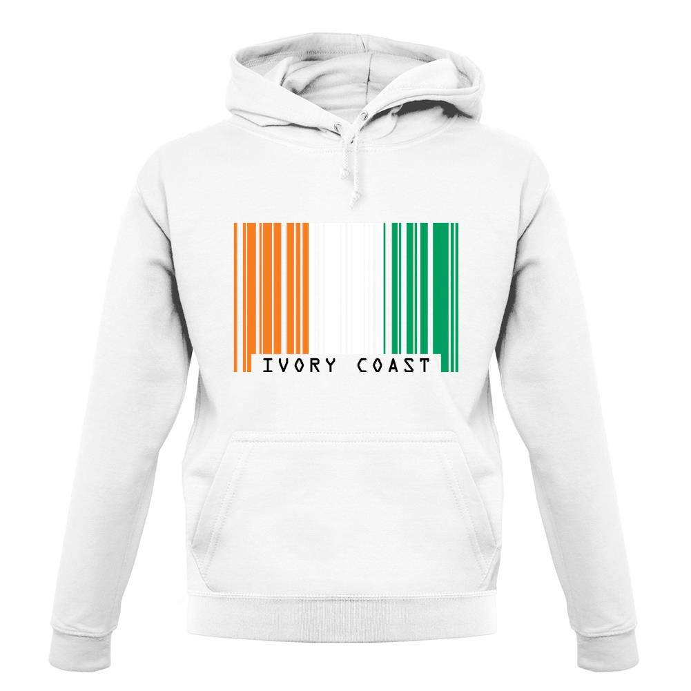 Ivory Coast Barcode Style Flag unisex hoodie Ivory Coast Barcode Style Flag unisex hoodie