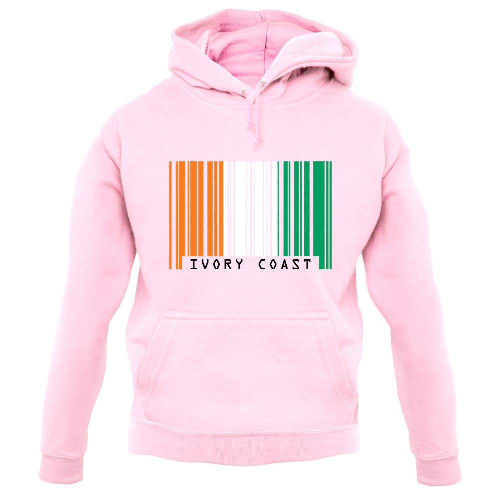 Ivory Coast Barcode Style Flag unisex hoodie Ivory Coast Barcode Style Flag unisex hoodie