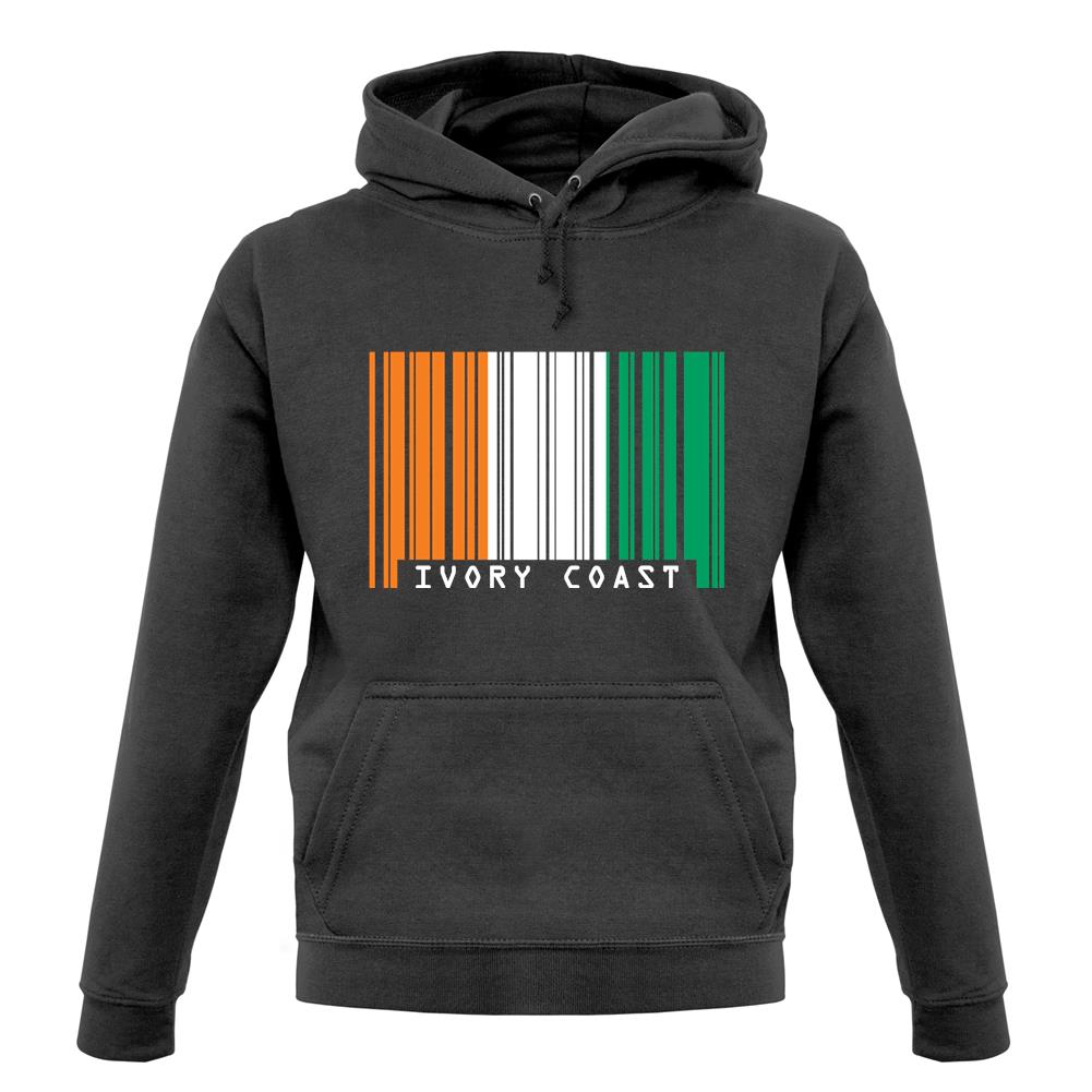 Ivory Coast Barcode Style Flag unisex hoodie Ivory Coast Barcode Style Flag unisex hoodie