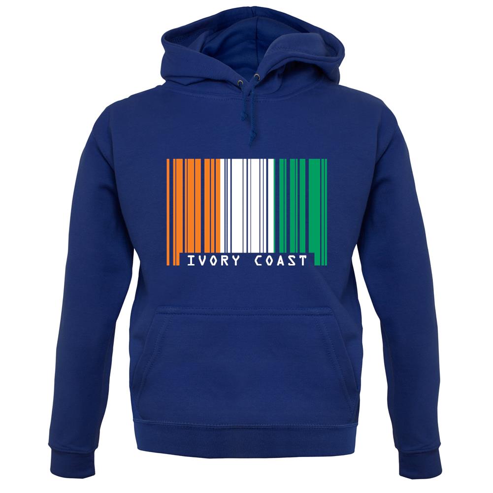Ivory Coast Barcode Style Flag unisex hoodie Ivory Coast Barcode Style Flag unisex hoodie