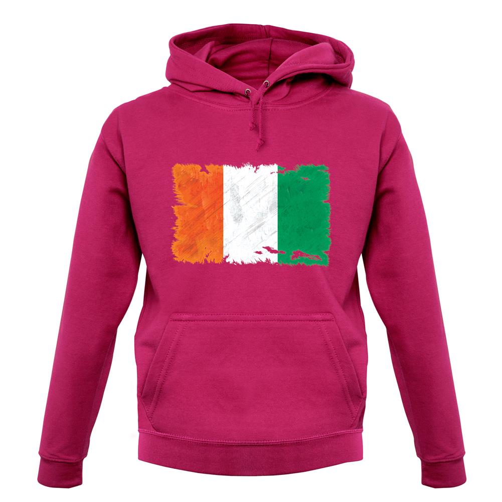 Ivory Coast Grunge Style Flag unisex hoodie Ivory Coast Grunge Style Flag unisex hoodie