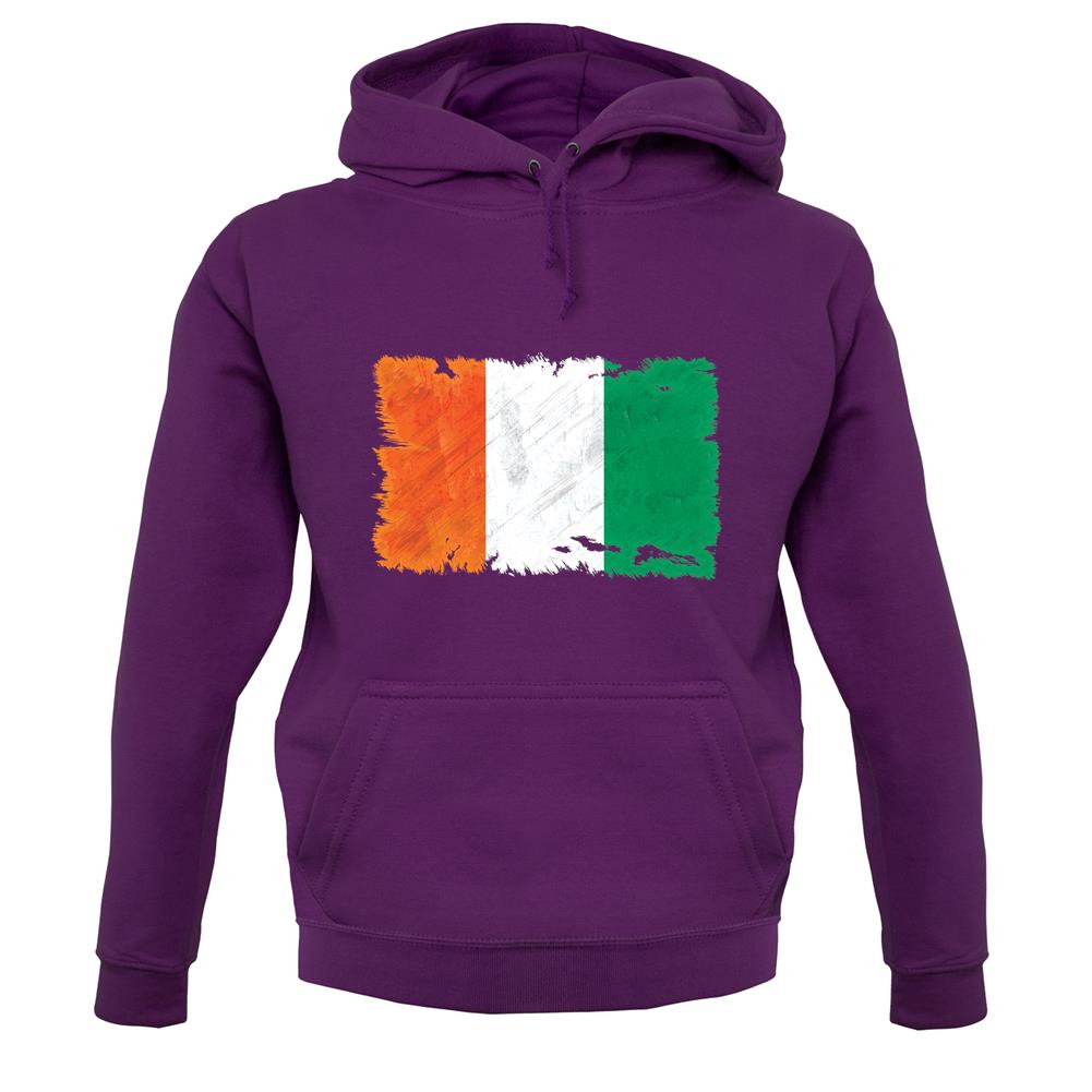 Ivory Coast Grunge Style Flag unisex hoodie Ivory Coast Grunge Style Flag unisex hoodie