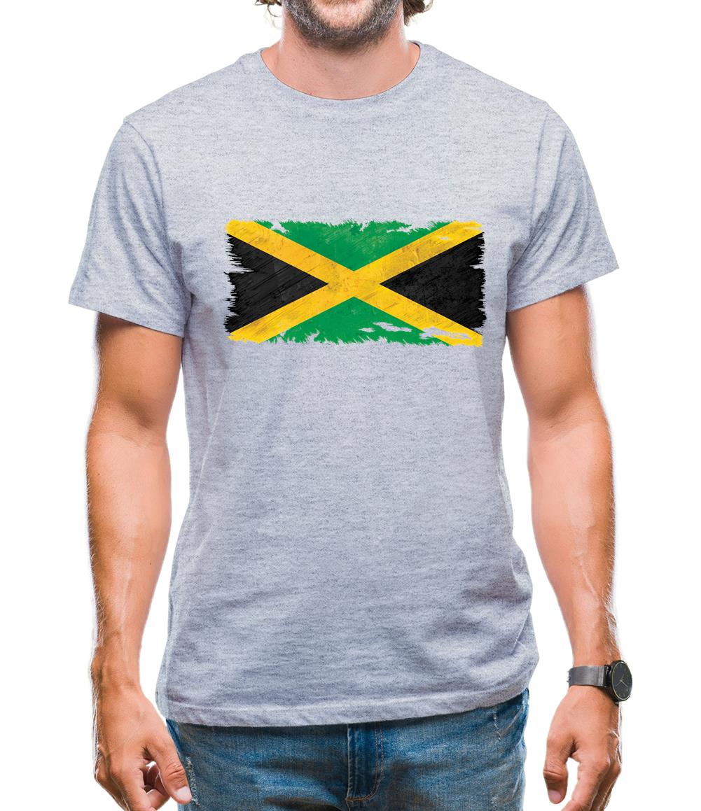 Jamaica Grunge Style Flag Mens T-Shirt Jamaica Grunge Style Flag Mens T-Shirt