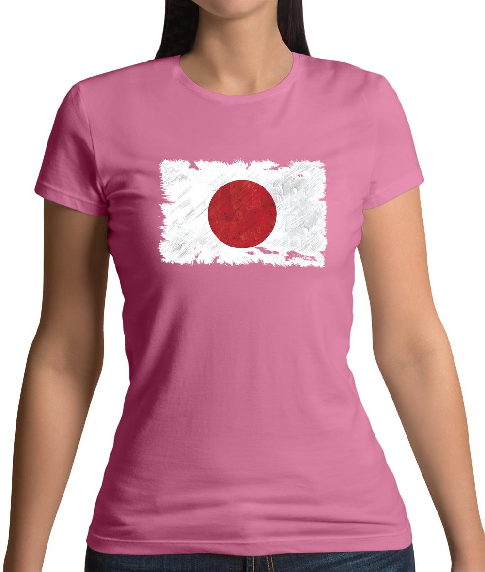 Japan Grunge Style Flag Womens T-Shirt Japan Grunge Style Flag Womens T-Shirt
