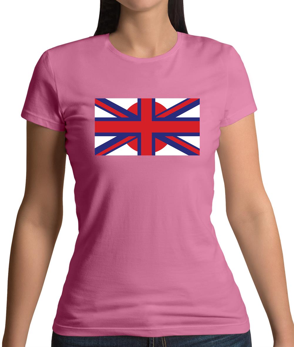 Japanese Union Jack Flag Womens T-Shirt Japanese Union Jack Flag Womens T-Shirt