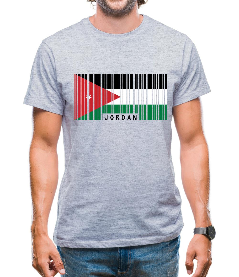 Jordan Barcode Style Flag Mens T-Shirt Jordan Barcode Style Flag Mens T-Shirt
