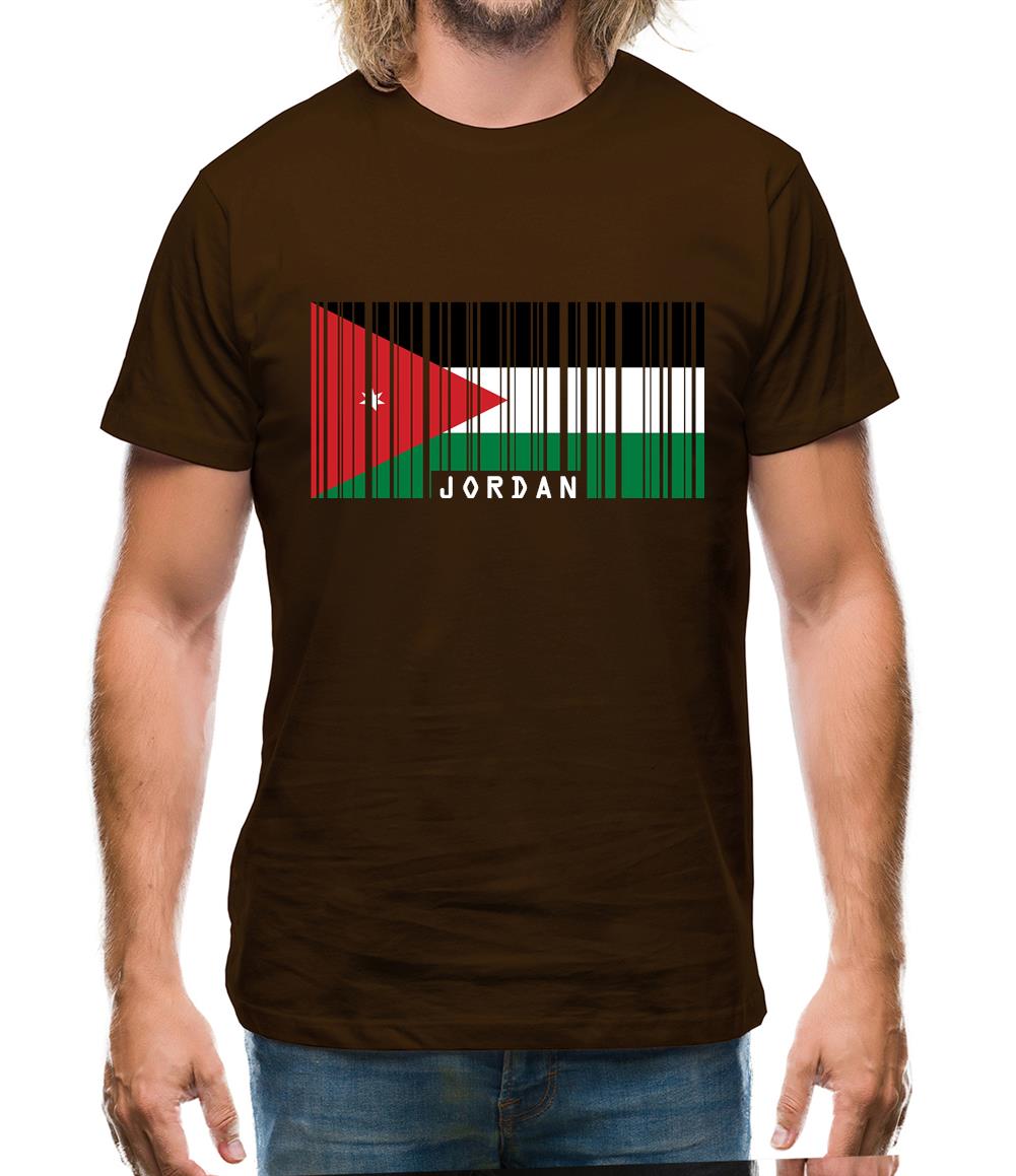Jordan Barcode Style Flag Mens T-Shirt Jordan Barcode Style Flag Mens T-Shirt