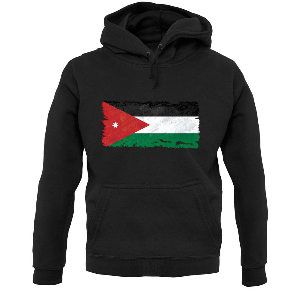 Jordan Grunge Style Flag Unisex Hoodie
