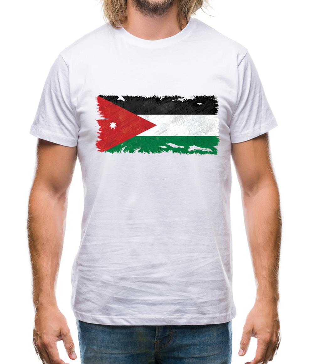 Jordan Grunge Style Flag Mens T-Shirt Jordan Grunge Style Flag Mens T-Shirt