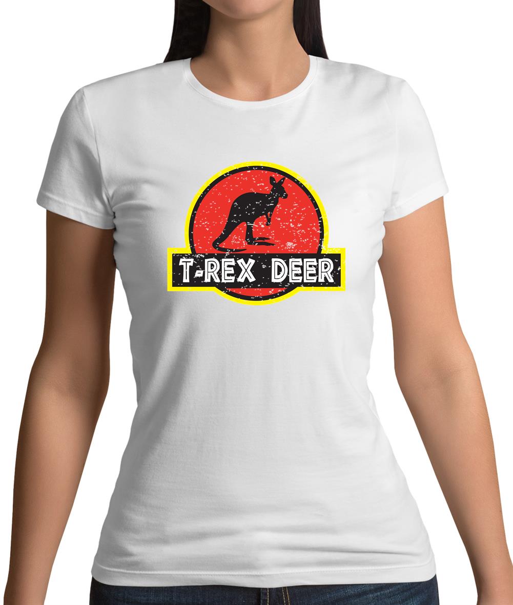 T-Rex Deer Womens T-Shirt T-Rex Deer Womens T-Shirt