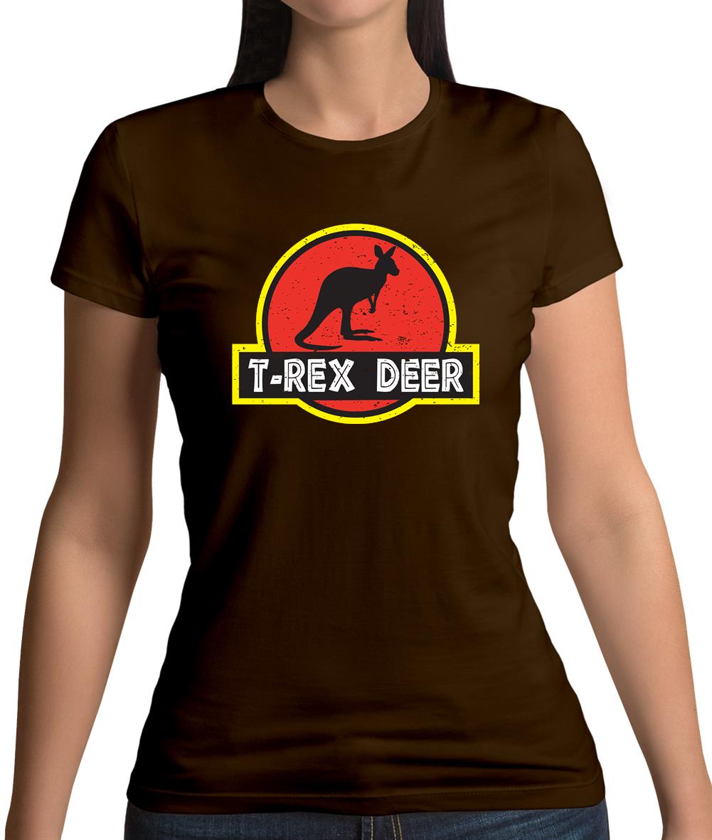 T-Rex Deer Womens T-Shirt T-Rex Deer Womens T-Shirt