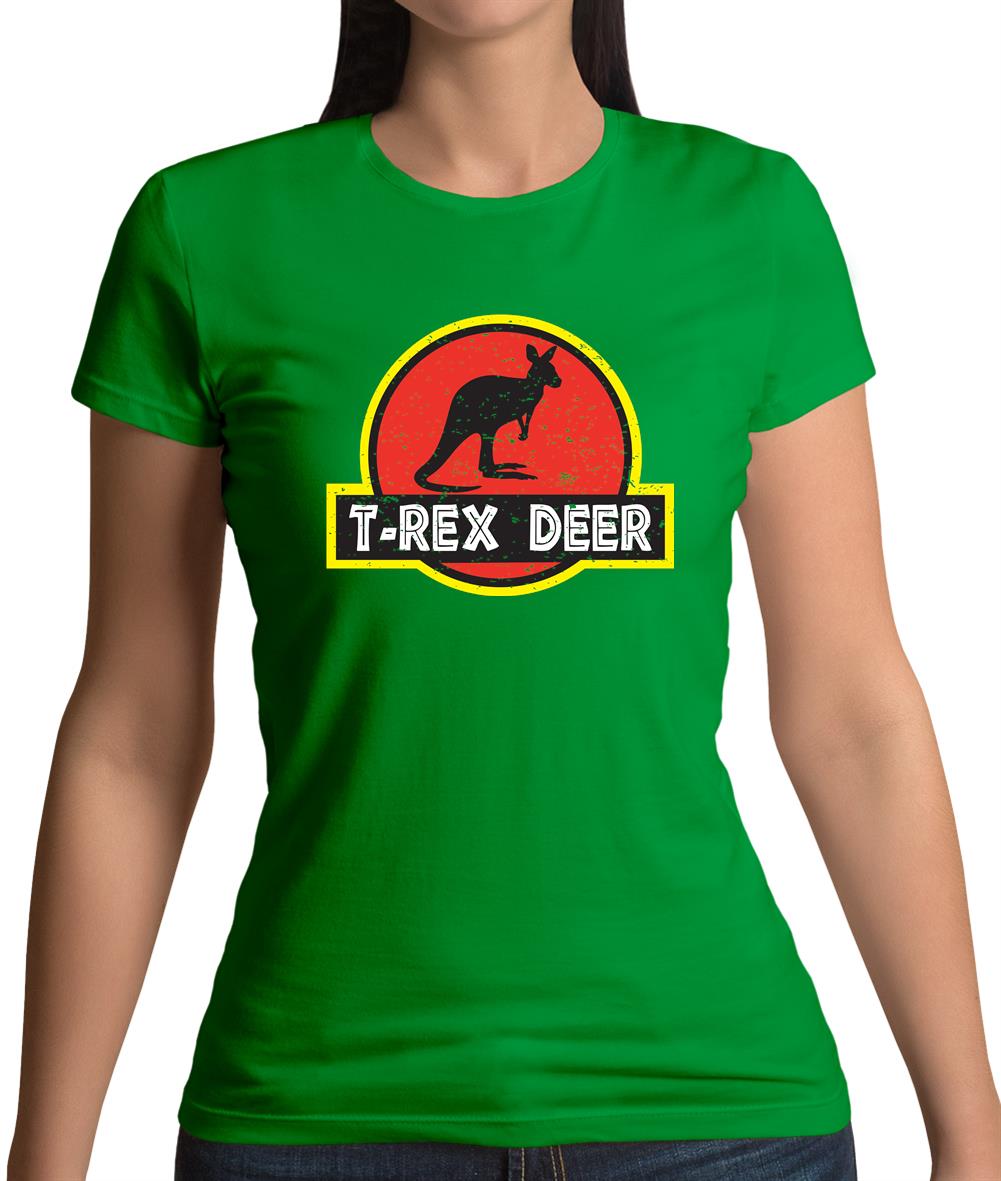 T-Rex Deer Womens T-Shirt T-Rex Deer Womens T-Shirt