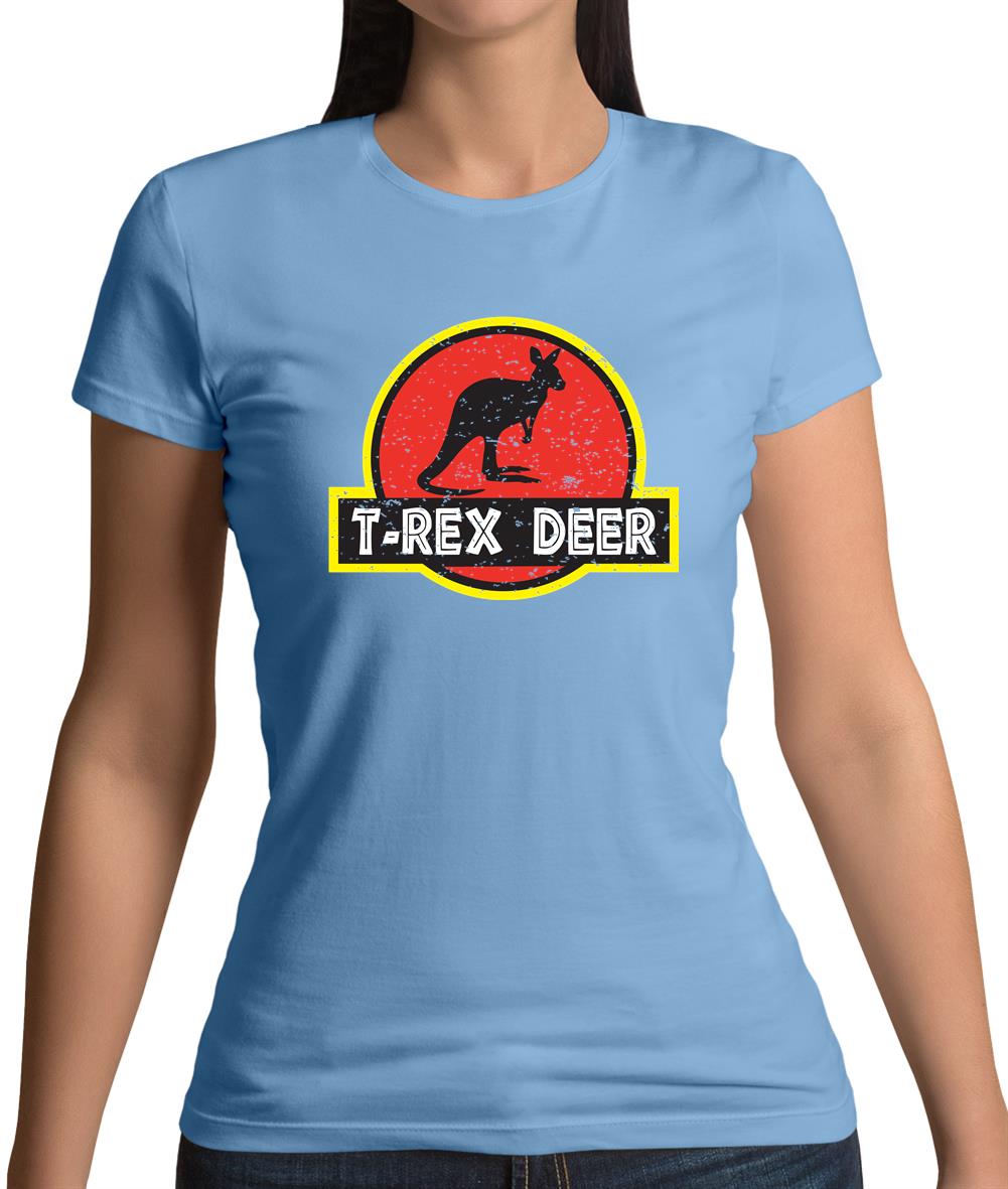 T-Rex Deer Womens T-Shirt T-Rex Deer Womens T-Shirt
