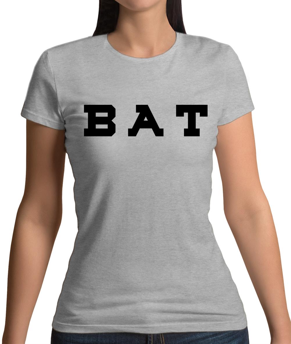 Justcie Bat College Style Womens T-Shirt Justcie Bat College Style Womens T-Shirt