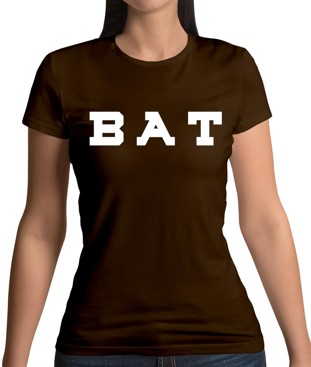 Justcie Bat College Style Womens T-Shirt Justcie Bat College Style Womens T-Shirt