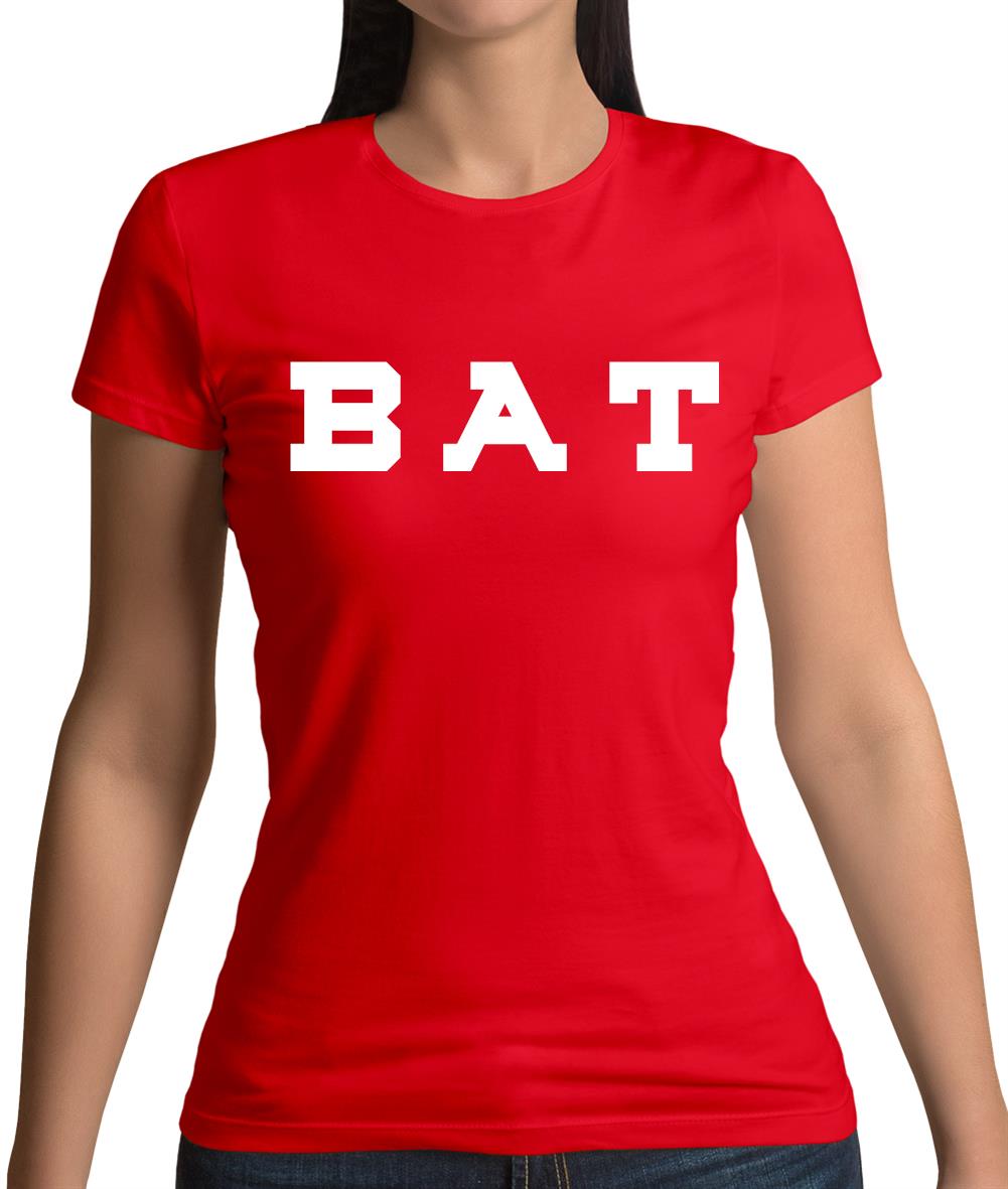 Justcie Bat College Style Womens T-Shirt Justcie Bat College Style Womens T-Shirt