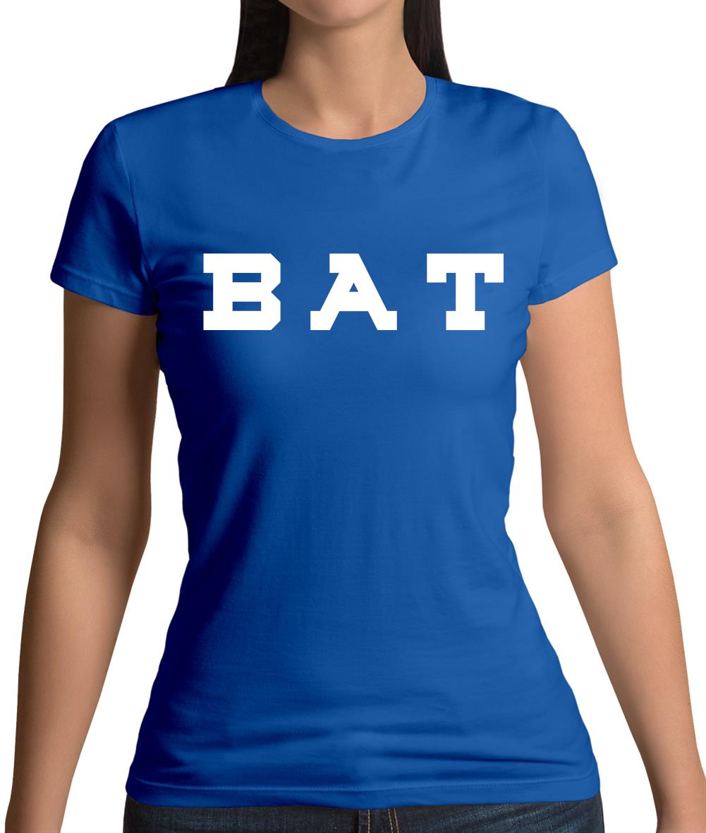 Justcie Bat College Style Womens T-Shirt Justcie Bat College Style Womens T-Shirt