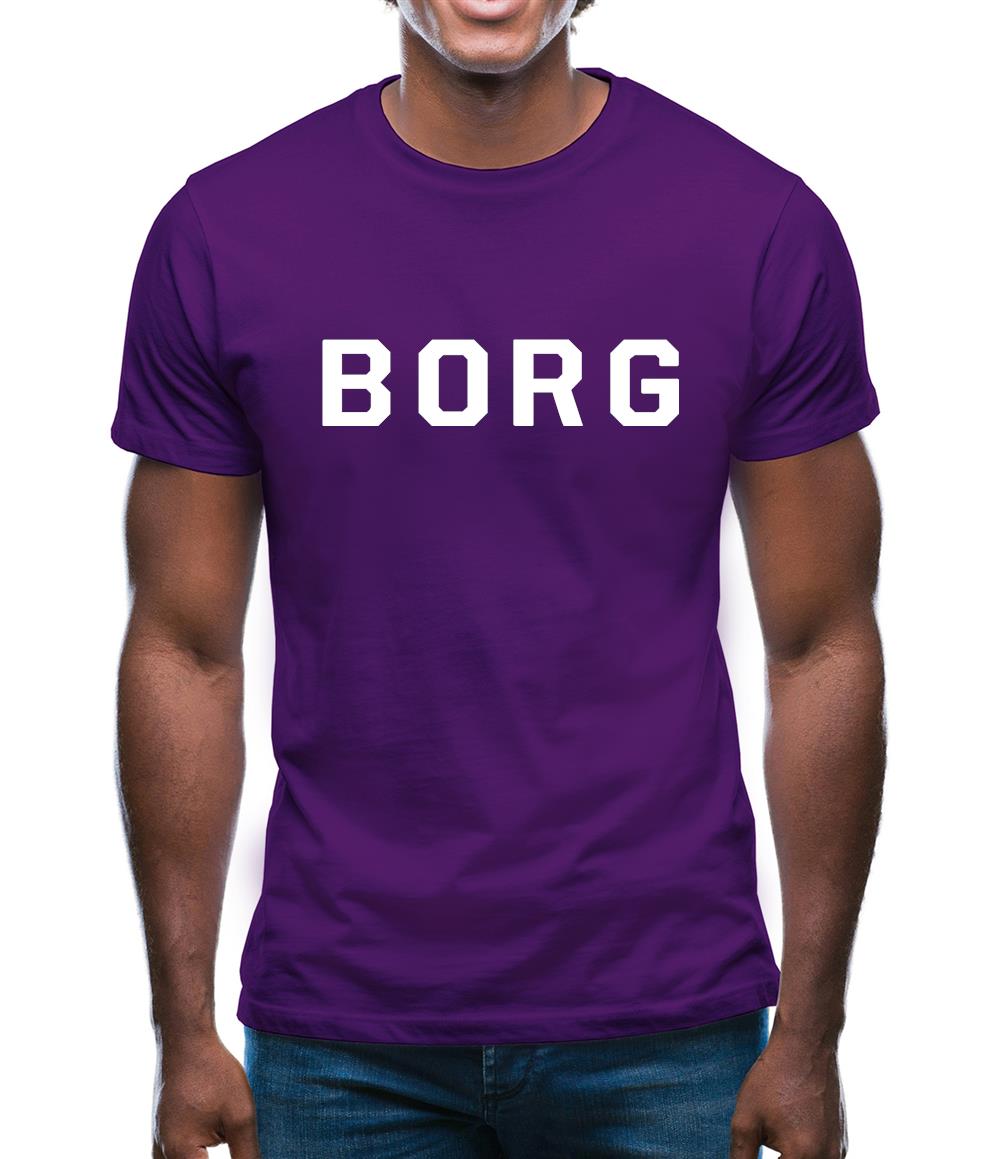 Justcie Borg College Style Mens T-Shirt Justcie Borg College Style Mens T-Shirt