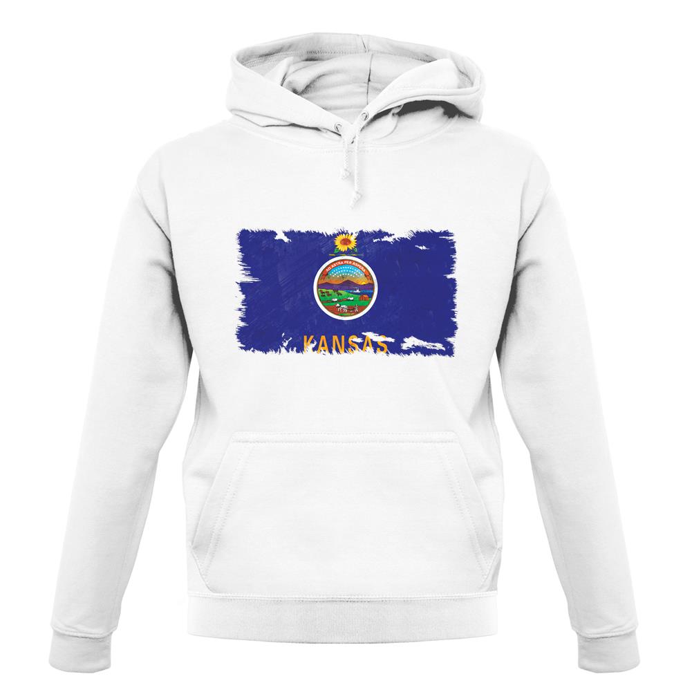 Kansas Grunge Style Flag unisex hoodie Kansas Grunge Style Flag unisex hoodie
