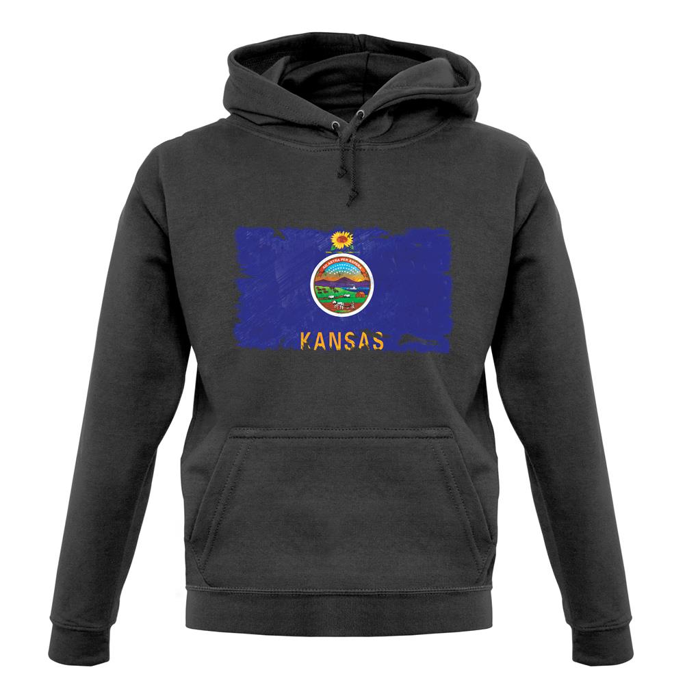 Kansas Grunge Style Flag unisex hoodie Kansas Grunge Style Flag unisex hoodie